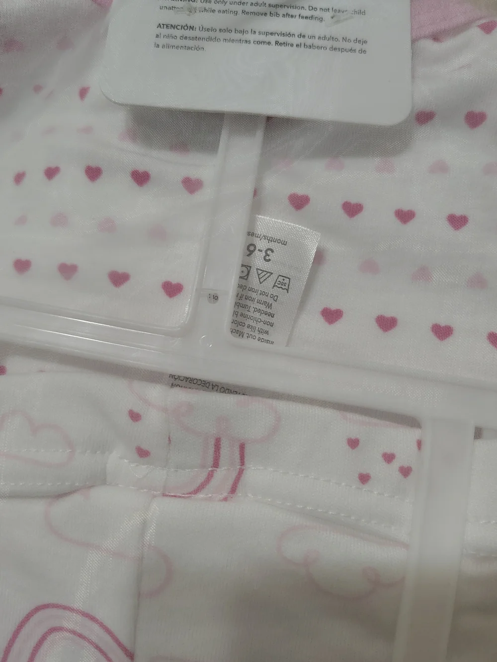 adidas Pink and White Baby Girls 5-Piece Matching Set - Hearts & Rainbows